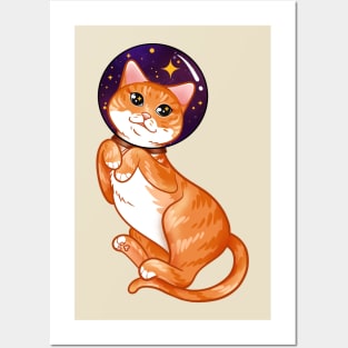 Catstronaut the Astronaut Cat Posters and Art